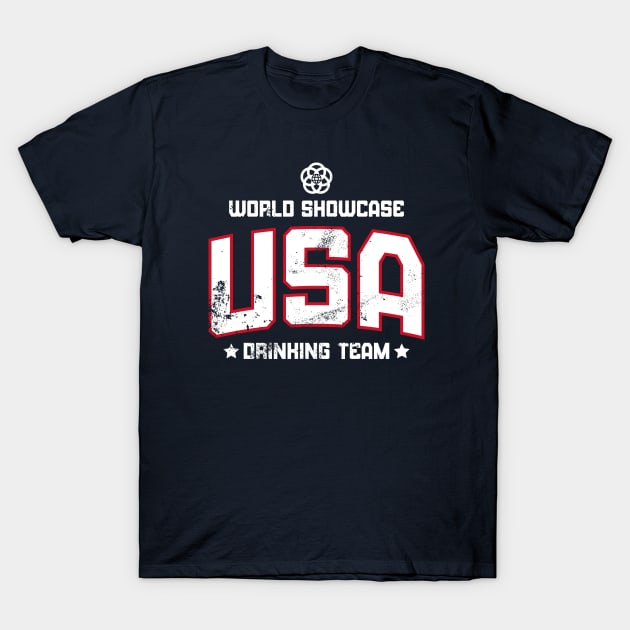 World Showcase Drinking Team - USA T-Shirt by Merlino Creative